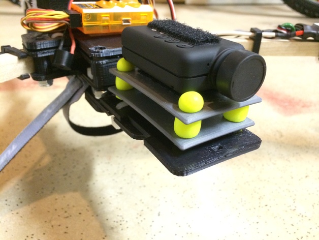 Dead Simple Anti-Vibration Mount for Mobius/GoPro
